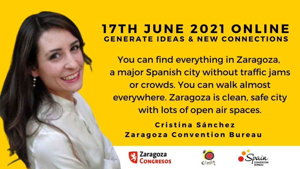 Cristina Sánchez Dionis Zaragoza Convention Bureau Spain meetings international associations
