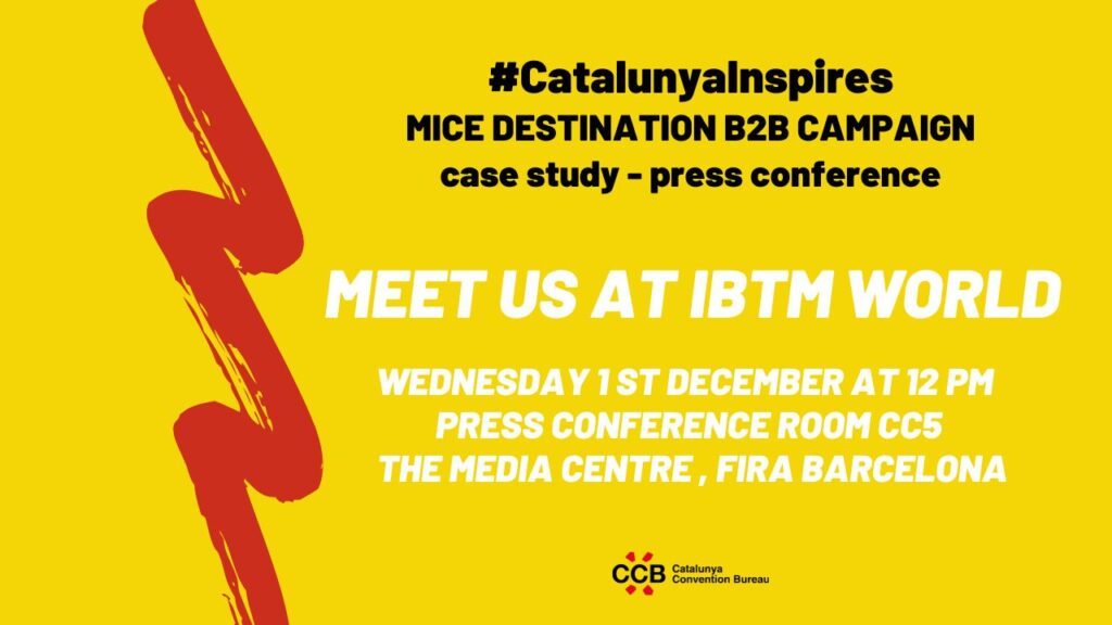 IBTM Barcelona press conference Caalunya Convention Bureau CCB