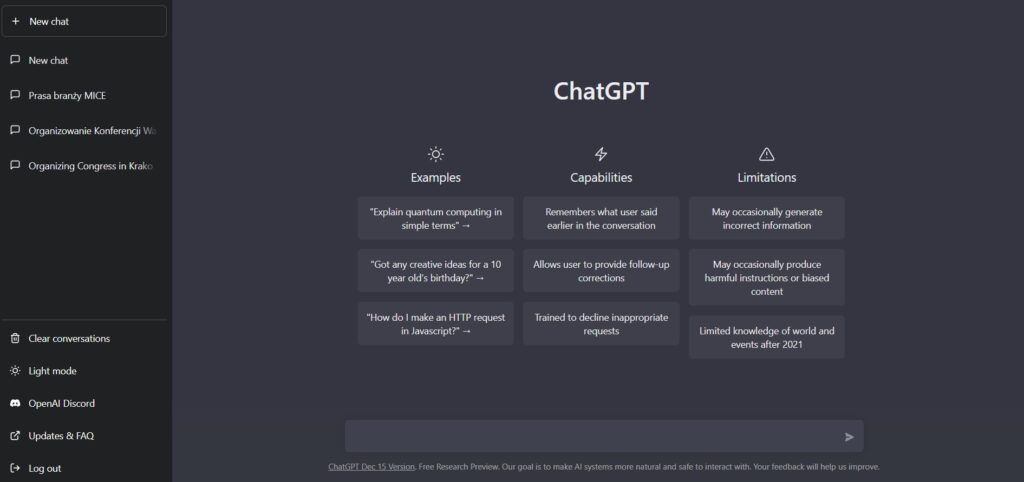 What is Chat GPT and how it works in MICE industry and tourism